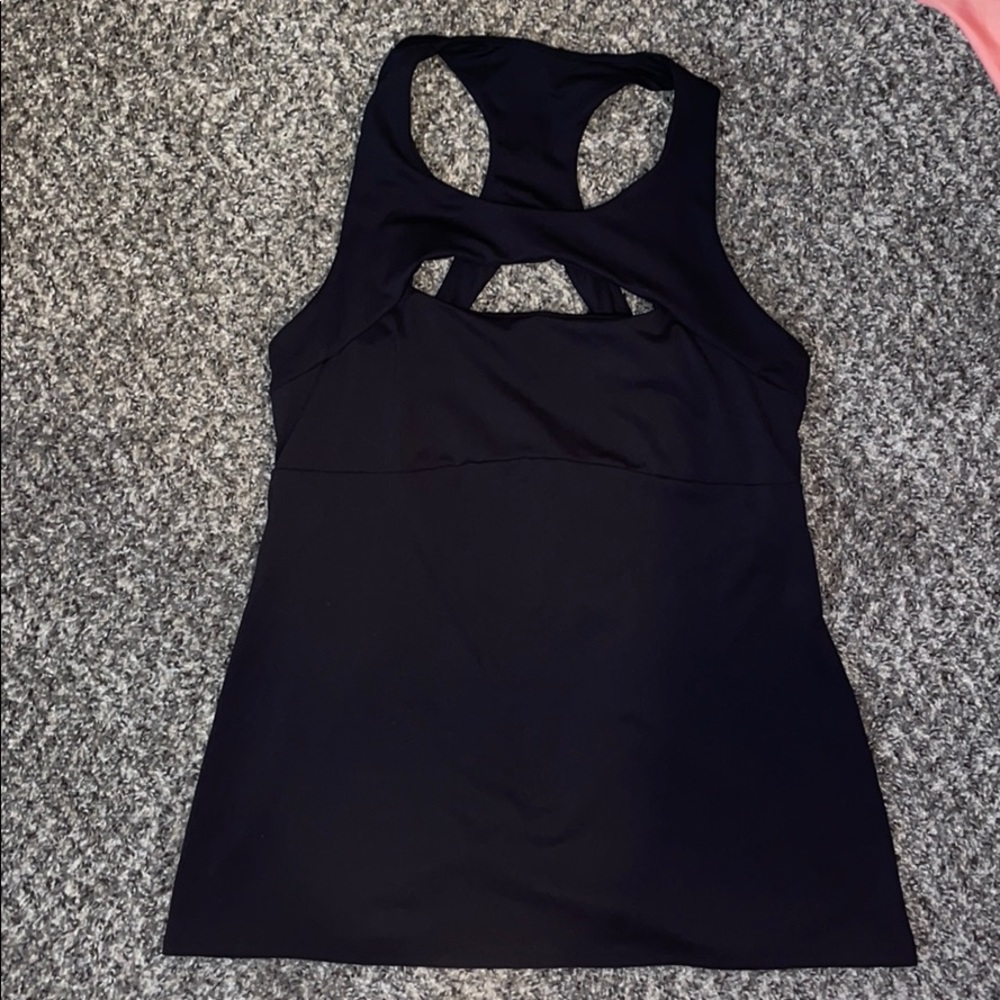 Black Fabletics racerback tank